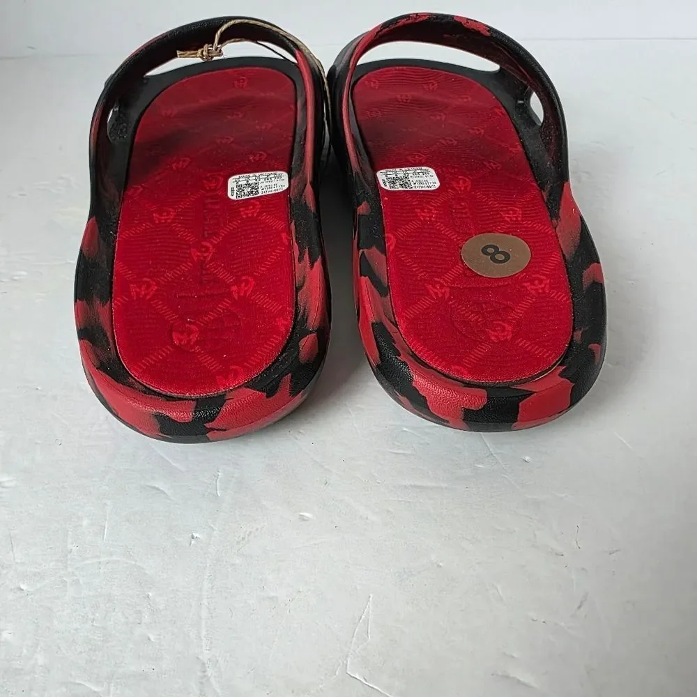 Adidas Adicane Patrick Mahomes Slide Sandals Red Black Size 8 New